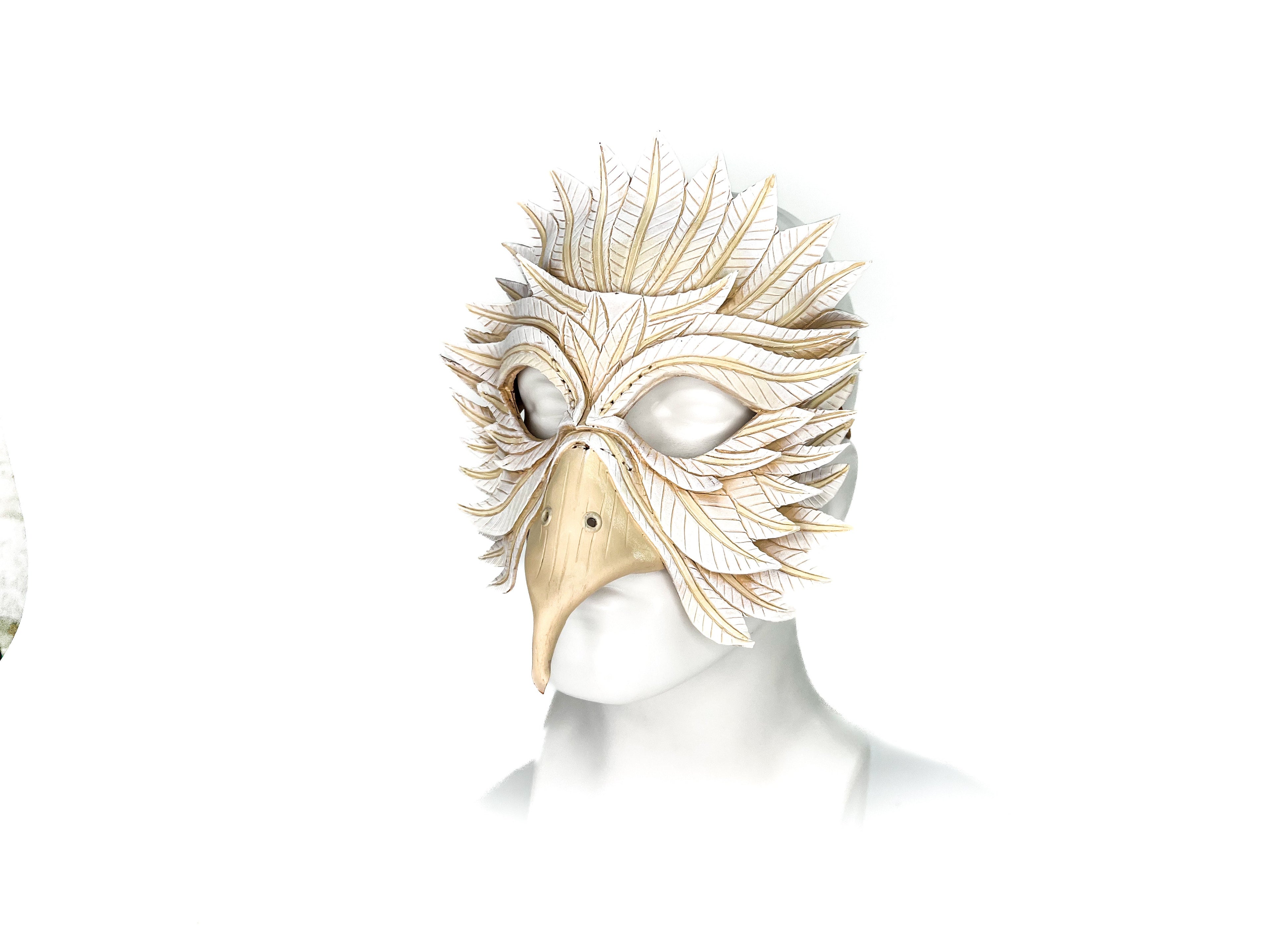 Dove Handmade Genuine Leather Mask