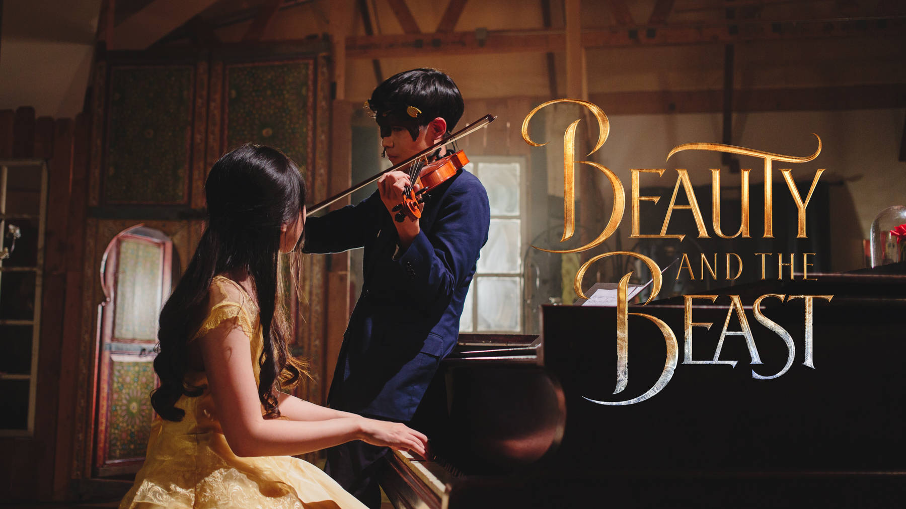 Beast of the Opera - Handmade Genuine Leather Mask with Horns in Natural Colors