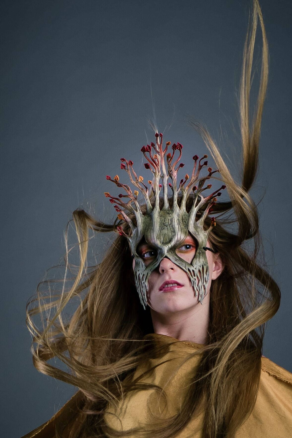 Fall - Handmade Genuine Leather Mask