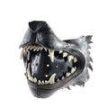 Black Wolf Handmade Genuine Leather Riding Mouth Mask