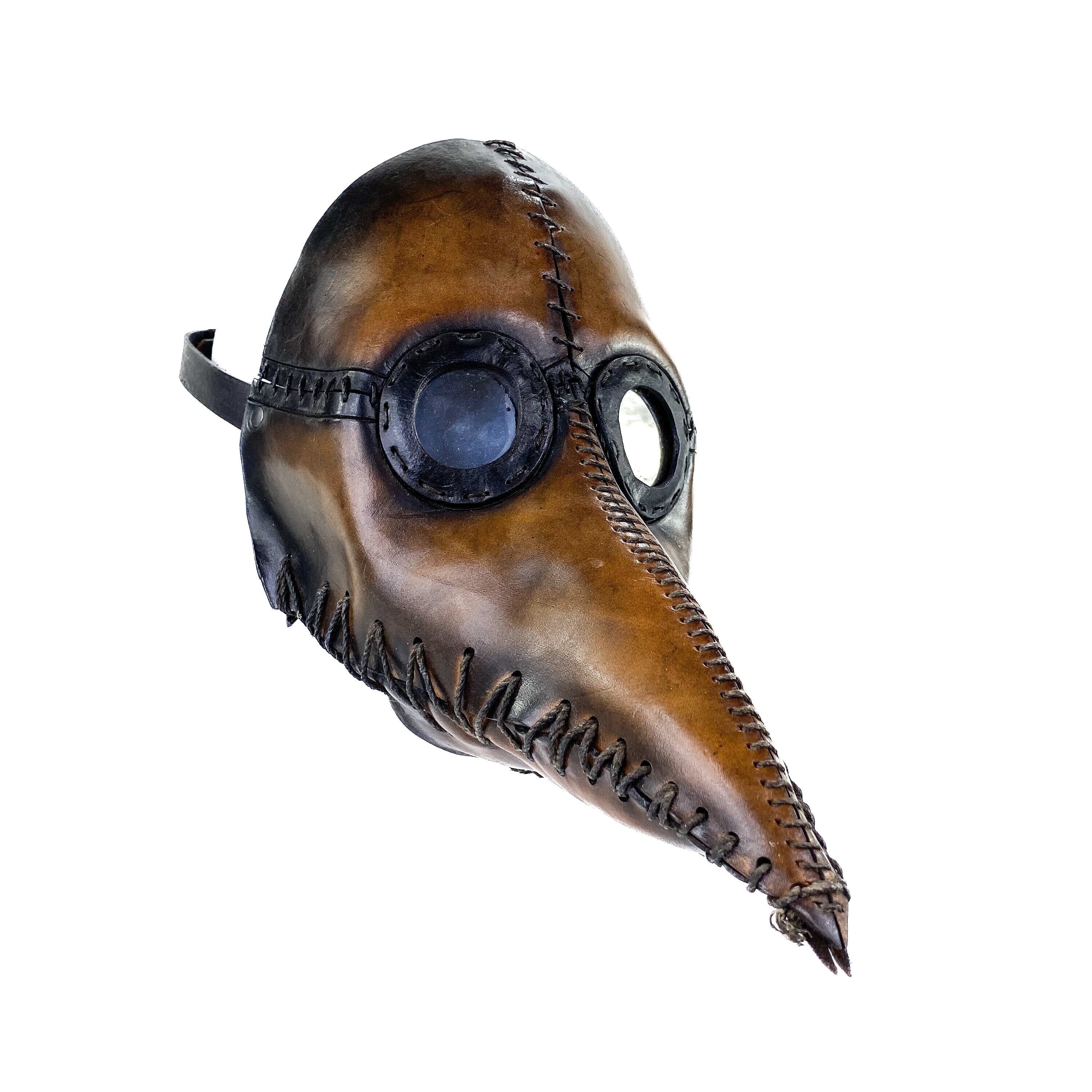 Plague Doctor Handmade Genuine Leather Mask