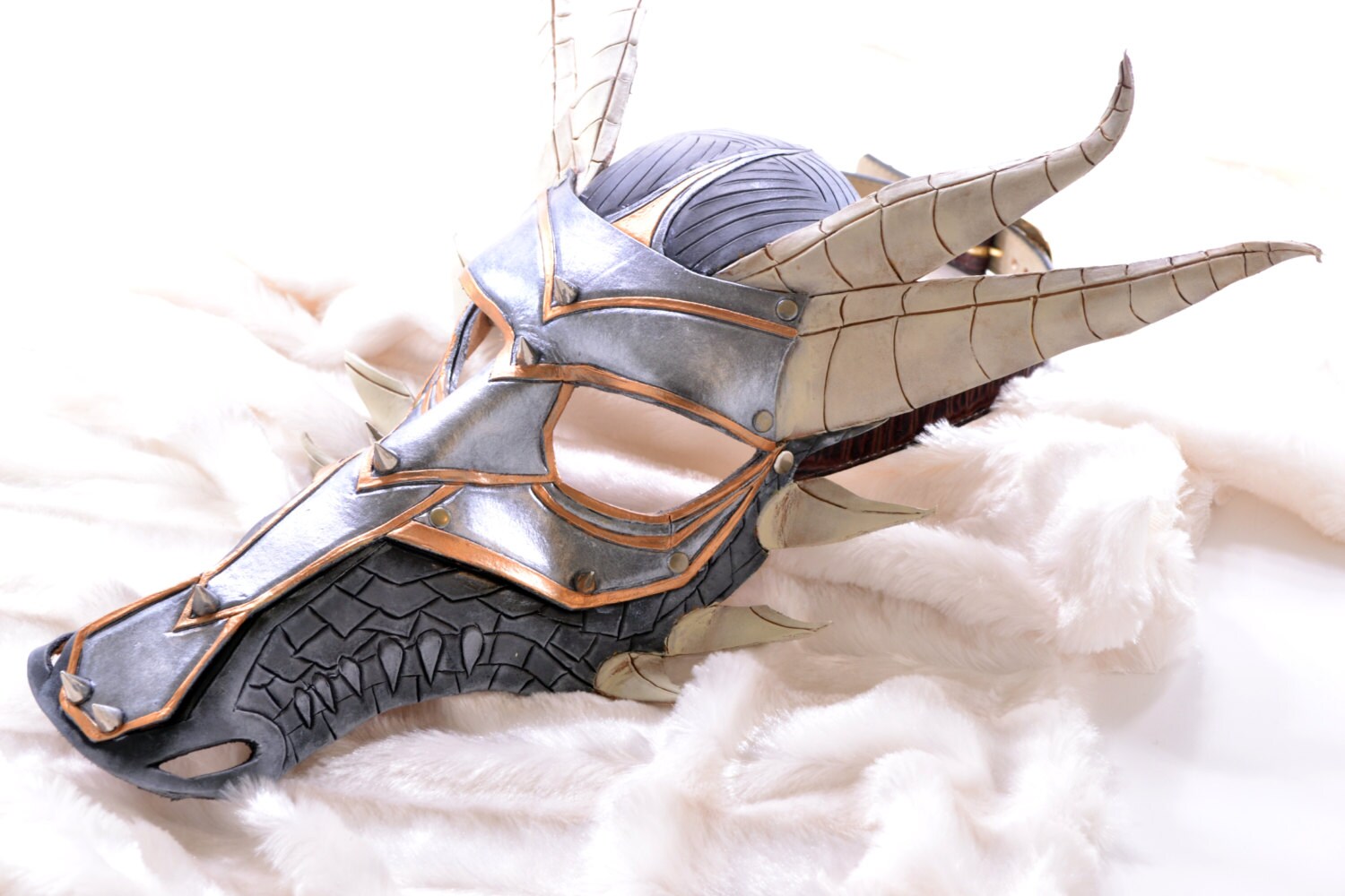 Dragon Handmade Genuine Leather Mask